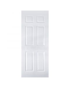Puerta entamborada hdf colonial 80 x 207 cm 35 mm blanco
