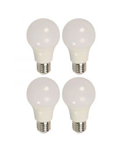 Set 4 bombillos led 9 w e27 a60 6000k ecomax