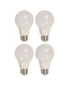 Set 4 bombillos led 9 w e27 a60 3000k ecomax