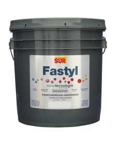 Pintura impermeabilizante base látex Fastyl negro satinado 5 gal SUR