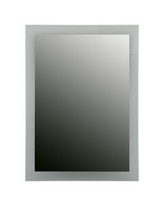 Espejo 50 x 70 x 0.3cm, con sandblast, incluye kit para anclaje