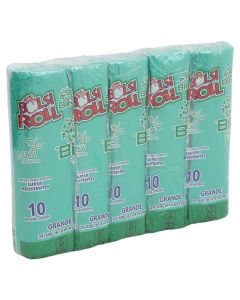 Bolsas para basura biodegradables grande 56 l rollo 50 unidades verde Bolsi Roll