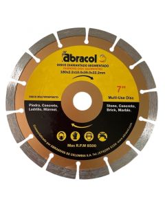 DISCO CONCRETO DIAMANT SEGMENT MULTIPRO 7'' 180X2.2X10X35MM