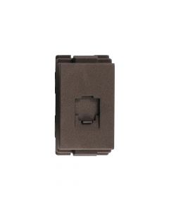 TOMA RJ11 CAT3 NEGRO EAGLE LÍNEA T&J MODULAR