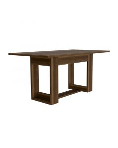 Mesa de comedor volterra, melamina,74,5x160x85cm, caramelo (únicamente para envío a domicilio)