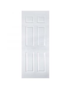 Puerta entamborada hdf colonial 60 x 207 cm 35 mm blanco