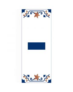 PIEZA AZULEJO GUION AZUL  07X18 A