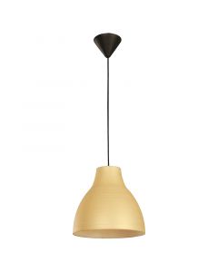 Lampara colgante moderna 1 luz e-27 25w crema