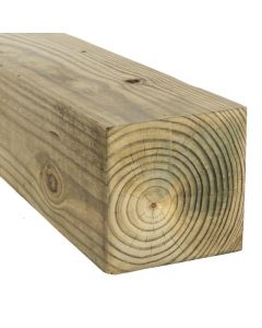 Madera tratada 6x6x10, real 5 1/2x5 1/2x10