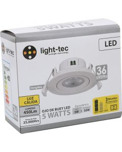 Empotrable led 5w dimmeable 3tiempos 3000k