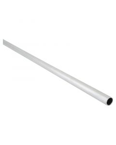 Tubo cortinero aluminio liso plateado 1/2 " 100 cm