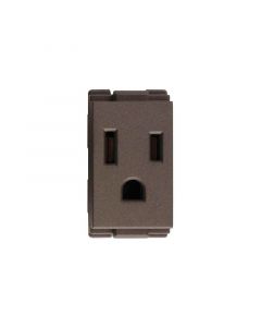 Toma 16A 125V negro Eagle Línea T&J modular (10% de descuento a partir de 3 unidades)