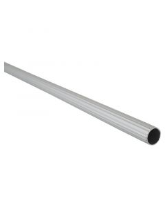Tubo cortinero aluminio ranurado plateado 3/4 " 250 cm