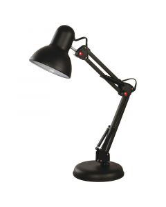 Lámpara de escritorio color negro 1 luz e27 40 w