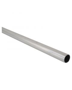Tubo cortinero aluminio liso plateado 3/4 " 200 cm