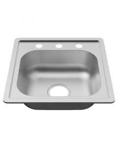Lavatrastos acero inoxidable empotrar 1 fosa 45 x 45 cm Aqua Nuova
