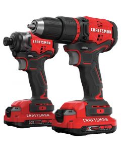 Kit taladro + atornillador inalámbricos 20v craftsman