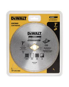 Disco diamantado 7" continuo cerámica húmedo DeWalt