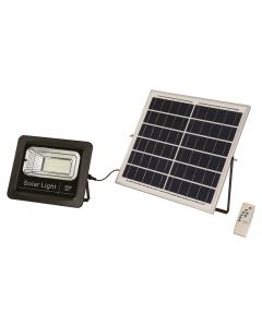 Reflector negro solar para exterior LED 60 W luz fría con control remoto General Lighting