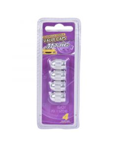VALVULAS LLANTA PLATA 4 PIEZAS