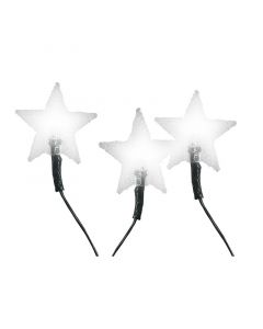 Luces navideñas led estrellas serie 4.5 m blanco basic living