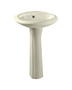 Lavamanos Giona ovalado pedestal bone 83 x 51 x 41,5 cm