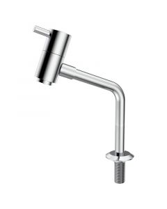Grifo para lavamanos monomando cuello alto cromado