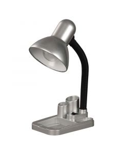 Lámpara de escritorio plata 1 luz, 40w, con organizador