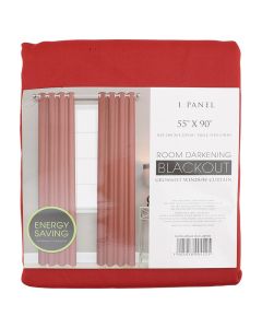 Cortina blackout rojo 228 x 139 cm