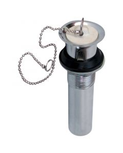 Contra canasta de latón cromado para lavamanos 1 - 1/2" con cadena y tapón