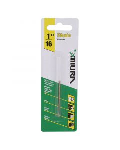 BROCA ACERO RAPIDO, TITANIO, 1/16, PARA METAL Y MADERA