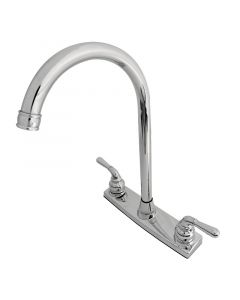 GRIFO PARA COCINA, 8'' CUELLO ALTO CROMADO