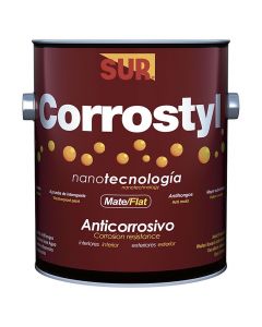 PINTURA ANTICORROSIVA CORROSTYL BASE AGUA COLOR GRIS GALON