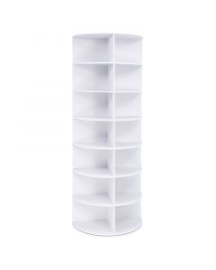 Organizador giratorio multiuso WPC blanco 161 x 60 x 60 Basic Living