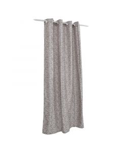 Cortina general flores gris 127 x 229 cm