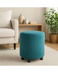 Taburete de terciopelo turquesa 112 kg