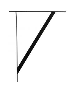 Ménsula reforzada 50 x 42 cm negro 165 lb