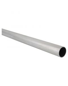 Tubo cortinero aluminio liso plateado 1 " 150 cm