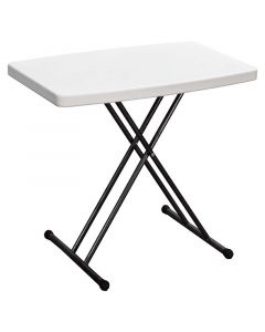 Mesa plegable rectangular blanco 71 x 50 x 77.5cm capacidad 80kg