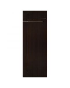 Puerta entamborada hdf toscana 80 x 207 cm 40 mm ébano
