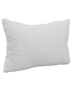 Cojin navideño blanco puntos dorados 45 x 30 cm (agregue 3 al carrito pague 2)