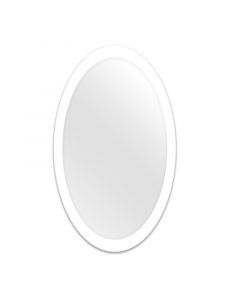 Espejo ovalado 70x50 cm borde arenado