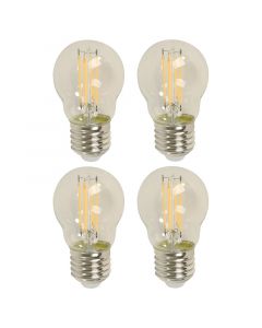 Set 4 bombillos led 4 w e27 g45 3.000 k 360 lm ecomax