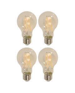 Set 4 bombillos led 7 w e27 a60 3.000 k 700 lm ecomax