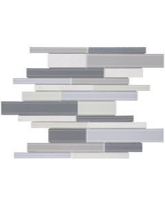 Malla de vidrio y piedra gris 30.5 x 35.6 cm