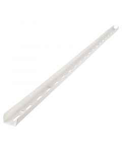Riel simple 100 cm metal blanco