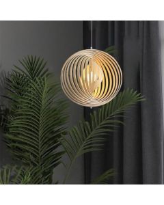 Lámpara colgante moderna madera 1 luz e27 33663-7