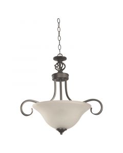Lampara de techo, color chocolate 3l e27 60w