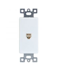 Toma teléfono blanco decorativo
