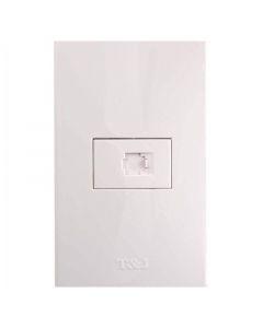 Toma RJ11 CAT3 blanco Eagle Línea T&J (10% de descuento a partir de 3 unidades)